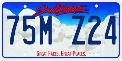 SD license plate 75MZ24