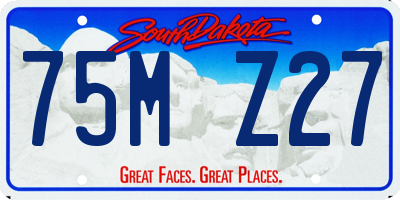 SD license plate 75MZ27