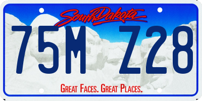 SD license plate 75MZ28
