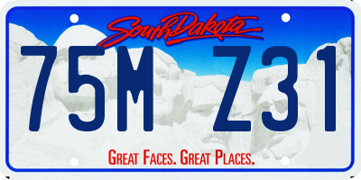 SD license plate 75MZ31