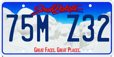 SD license plate 75MZ32