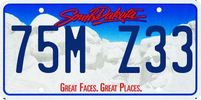 SD license plate 75MZ33