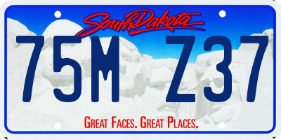 SD license plate 75MZ37