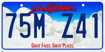 SD license plate 75MZ41