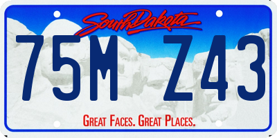 SD license plate 75MZ43