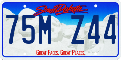 SD license plate 75MZ44