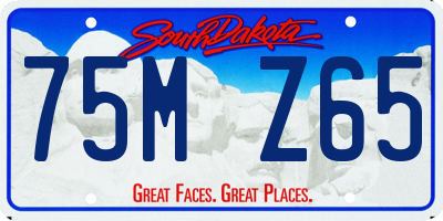 SD license plate 75MZ65