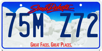 SD license plate 75MZ72