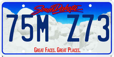 SD license plate 75MZ73