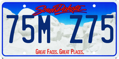 SD license plate 75MZ75