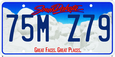 SD license plate 75MZ79