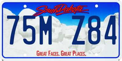 SD license plate 75MZ84
