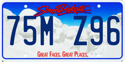 SD license plate 75MZ96