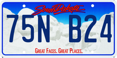 SD license plate 75NB24
