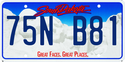 SD license plate 75NB81