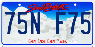 SD license plate 75NF75