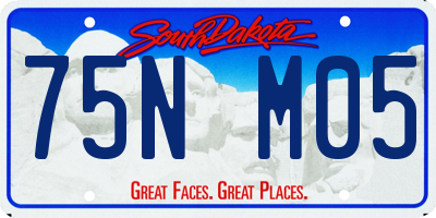 SD license plate 75NM05