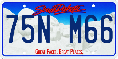 SD license plate 75NM66