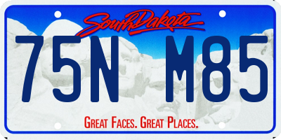 SD license plate 75NM85