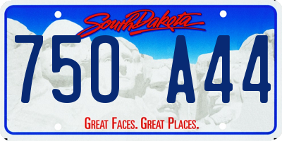 SD license plate 75OA44