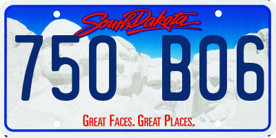 SD license plate 75OB06