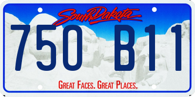 SD license plate 75OB11