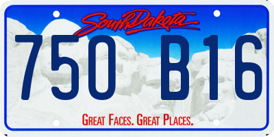 SD license plate 75OB16