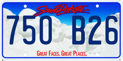 SD license plate 75OB26
