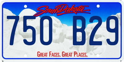 SD license plate 75OB29