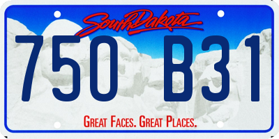 SD license plate 75OB31