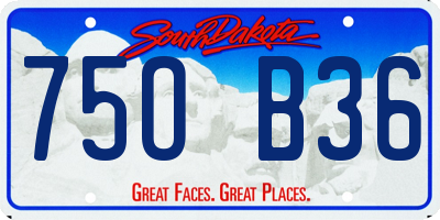 SD license plate 75OB36