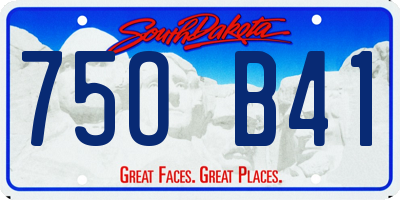 SD license plate 75OB41