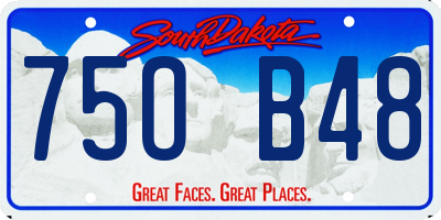 SD license plate 75OB48