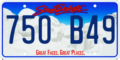 SD license plate 75OB49
