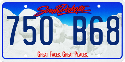 SD license plate 75OB68