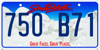SD license plate 75OB71