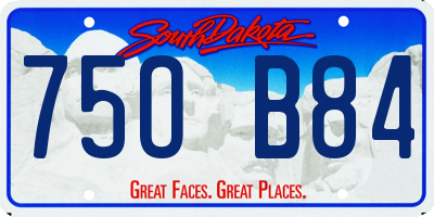 SD license plate 75OB84