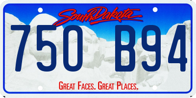 SD license plate 75OB94