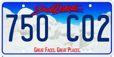 SD license plate 75OC02