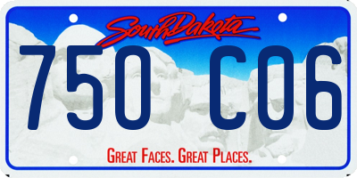 SD license plate 75OC06