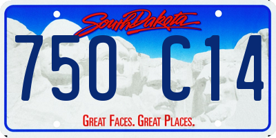 SD license plate 75OC14
