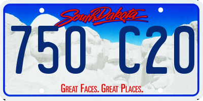 SD license plate 75OC20