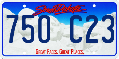 SD license plate 75OC23
