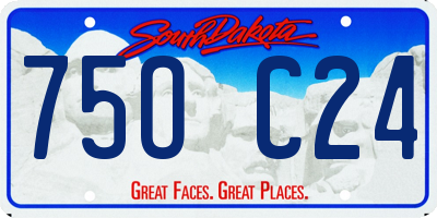 SD license plate 75OC24