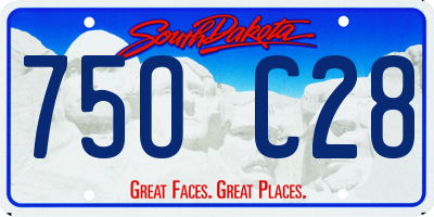 SD license plate 75OC28