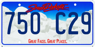 SD license plate 75OC29