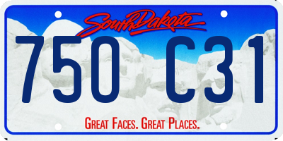 SD license plate 75OC31