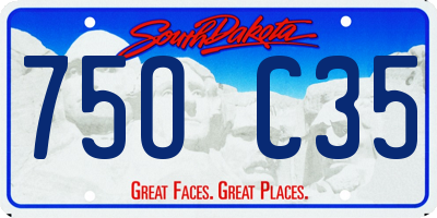 SD license plate 75OC35
