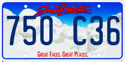 SD license plate 75OC36