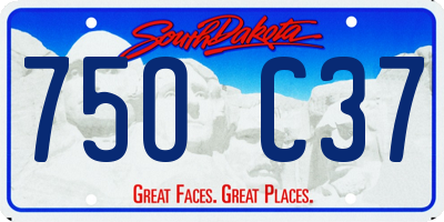 SD license plate 75OC37